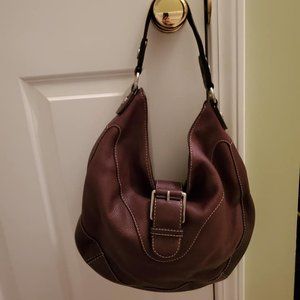Vintage Michael Kors Brown Leather Shoulder Bag